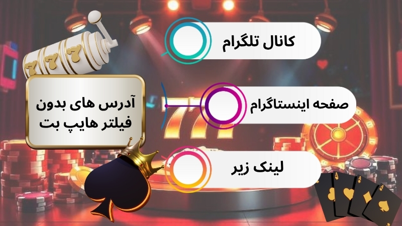 آدرس های بدون فیلتر هایپ بت