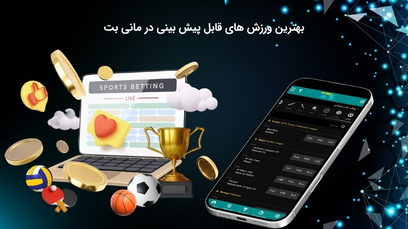 رشته های ورزشی برتر در سایت مانی بت