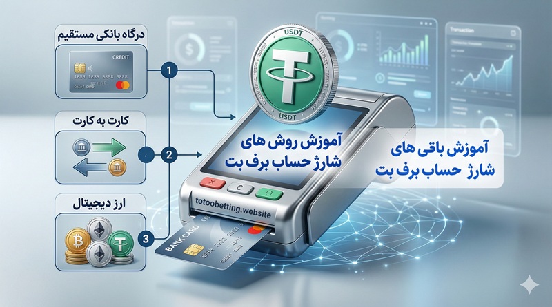 آموزش روش های شارژ حساب برف بت